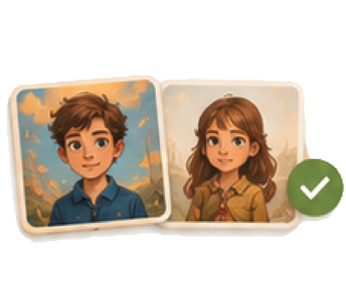 Two character portraits